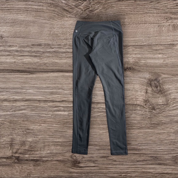 Women's Sleek Charcoal Ankle Length Leggings - Picture 2 of 3